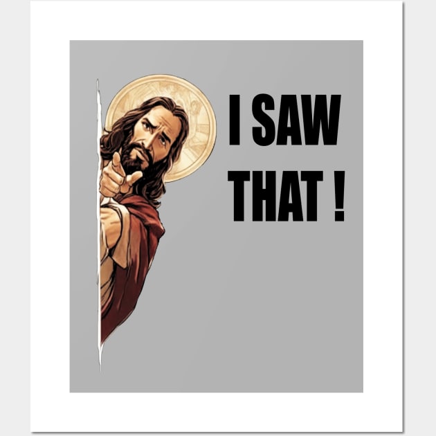 Jesus Meme - Tee Wall Art by Buff Geeks Art